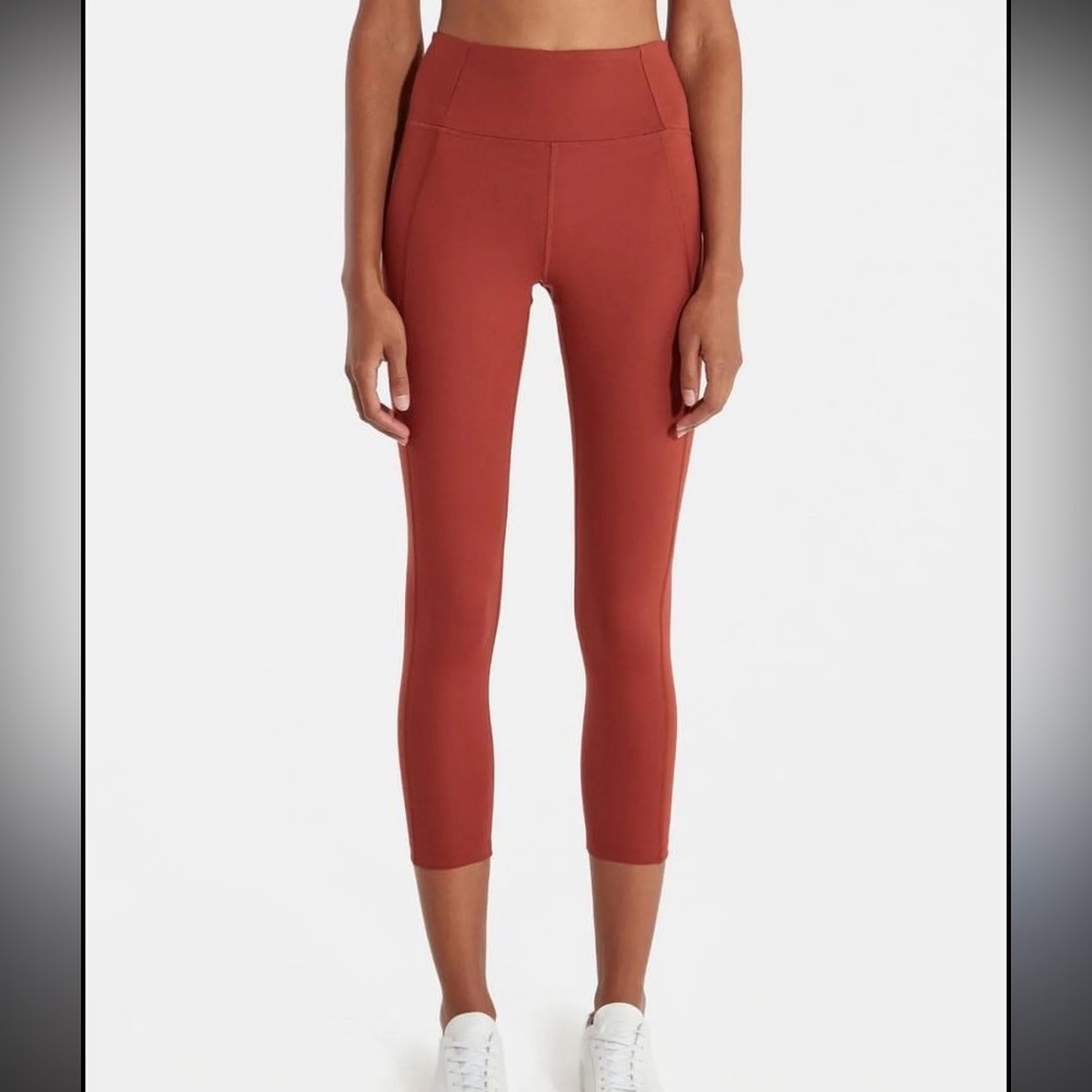 Girlfriend Collective Terracotta Cropped Leggings